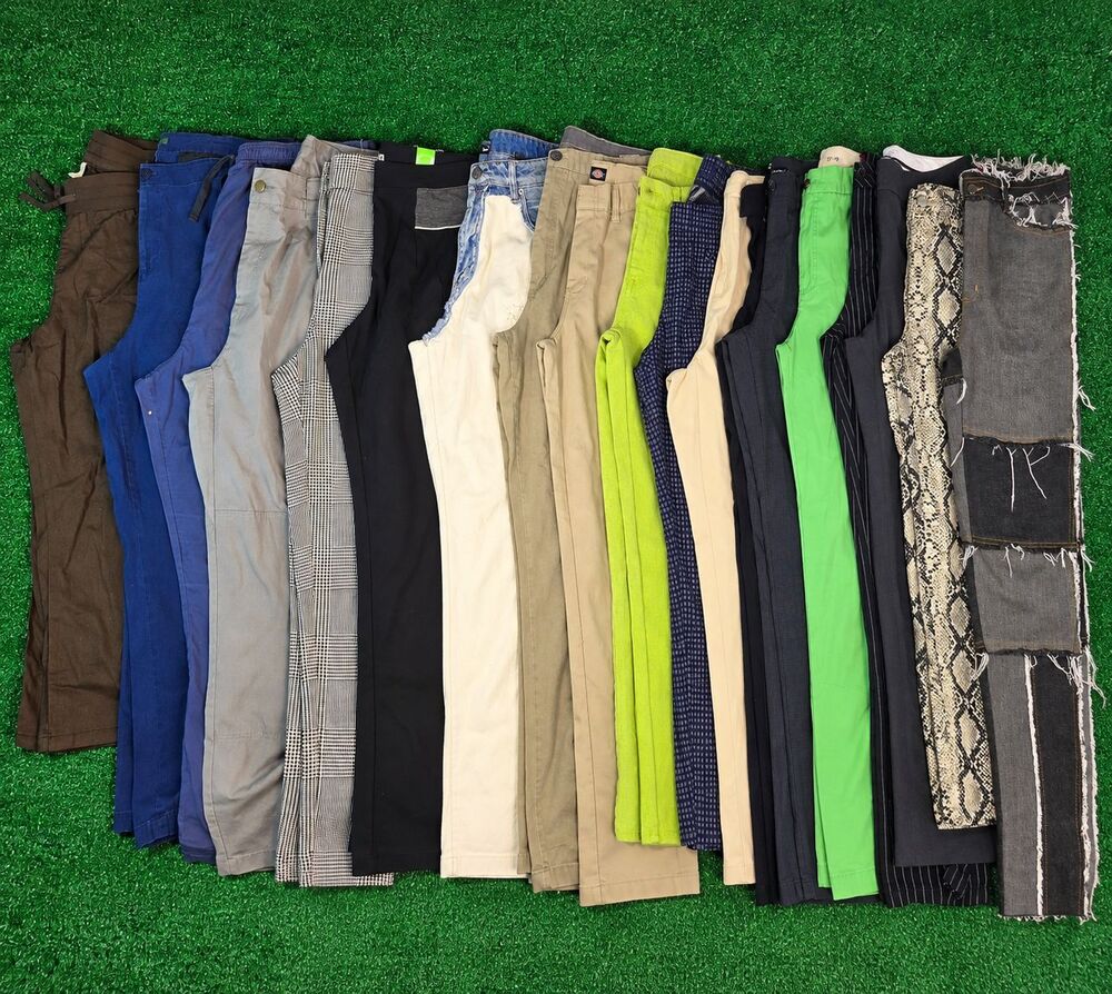 Bulk Pants Lot 19 Pair Wholesale Denim Trousers NovaMen Dickies Ralph Lauren